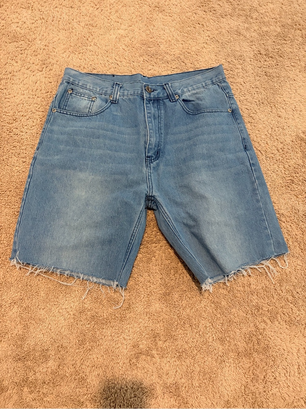 Denim Shorts Men's/Women’s Casual Blue Jean Shorts Size 36 Pre-Owned - 008